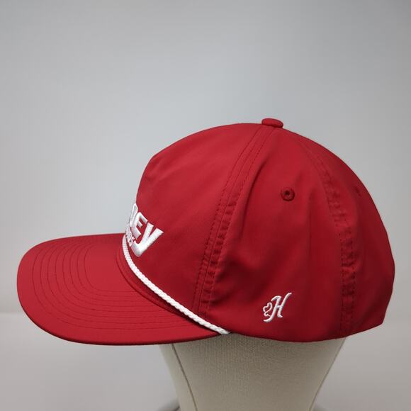 Hooey Brands Snapback 5 Panel Cap Red One Size Adjustable Embroidered 5 Panel - Picture 3 of 9